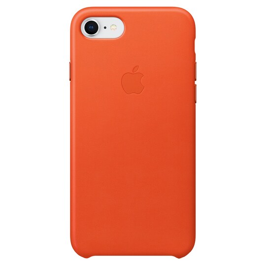 Apple iPhone 7/8 lædercover – bright orange | Elgiganten