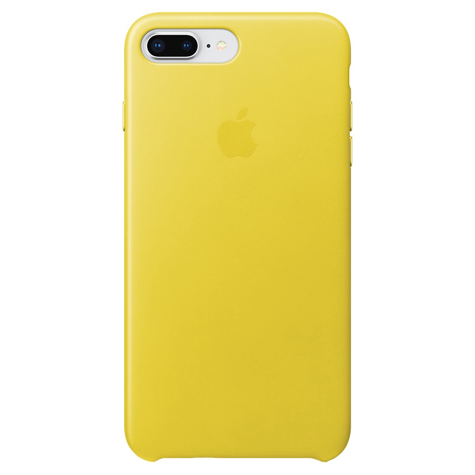Apple iPhone 7 Plus/8 Plus lædercover - spring yellow - Cover & etui -  Elgiganten
