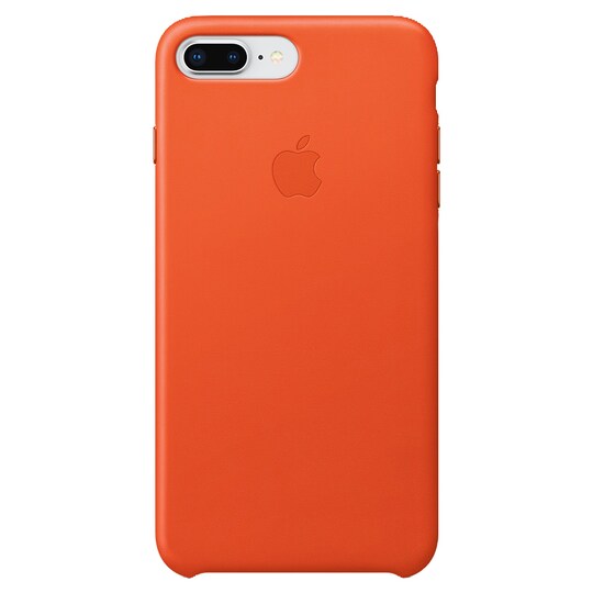 Apple iPhone 7 Plus/8 Plus lædercover – bright orange | Elgiganten