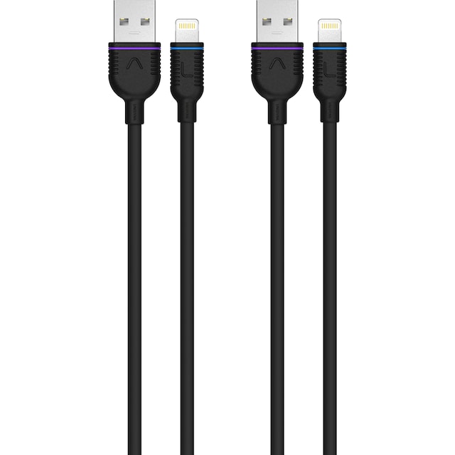 Unisynk 2x kit til Lightning-kabel (sort)