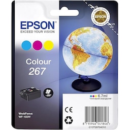 Epson enkeltpakke 267 CMY blækpatron m. farvet blæk