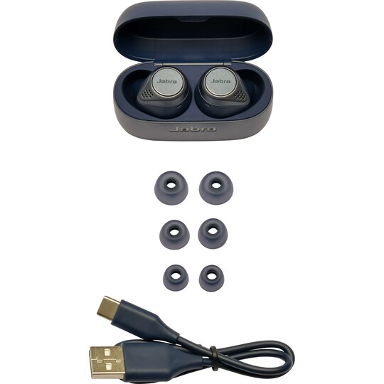 Jabra Elite 75t Active trådløse høretelefoner (navy blue) | Elgiganten