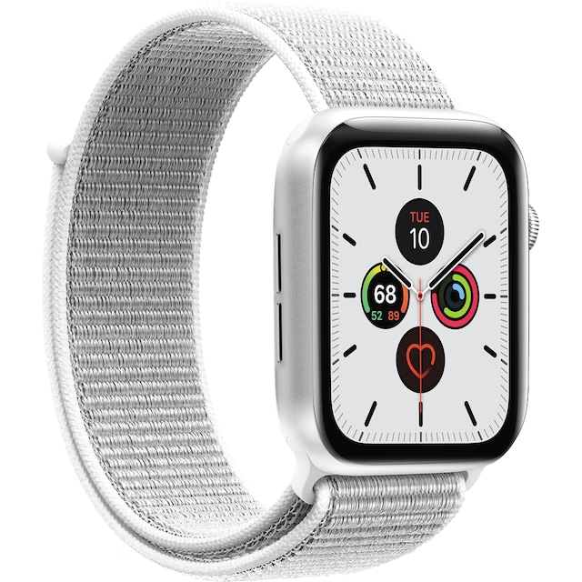 Puro nylon urrem til Apple Watch 42/44/45 mm (hvid)