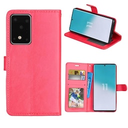 Mobil tegnebog 3 kort Samsung Galaxy S20 Ultra (SM-G988F)  - rød