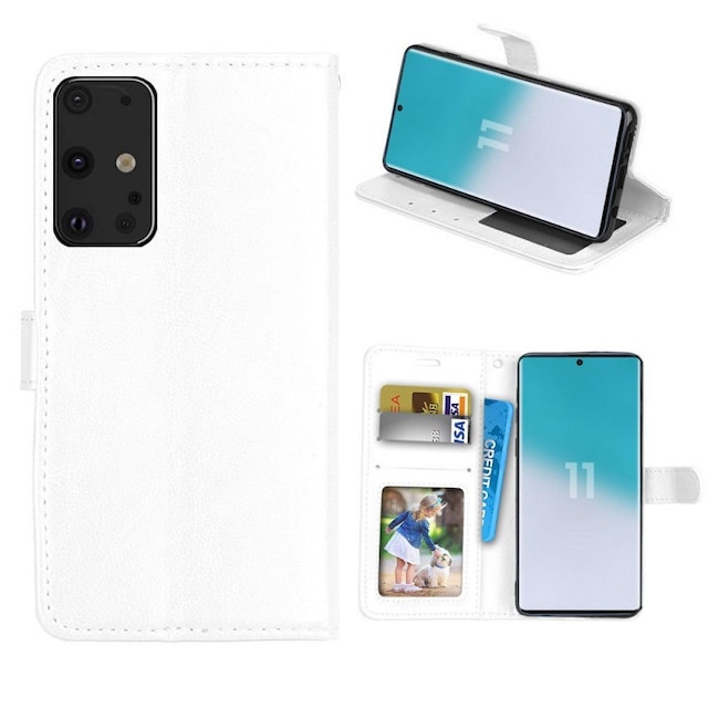 Wallet 3-kort til Samsung Galaxy S20 Plus (SM-G986F)  - hvid