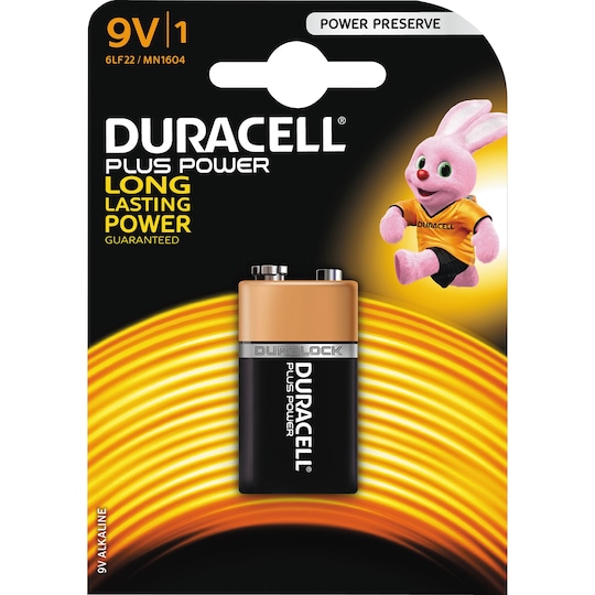 Duracell Plus Power 9V batteri | Elgiganten