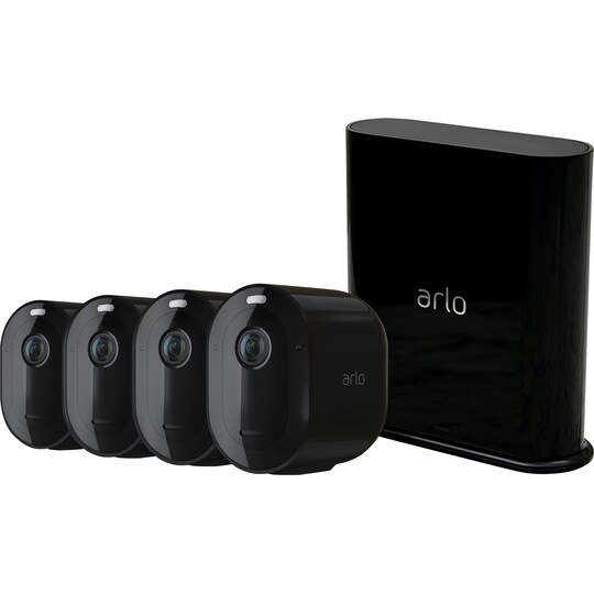 Arlo Pro trådløst 2K QHD add-on kamerapakke 4 (sort) | Elgiganten