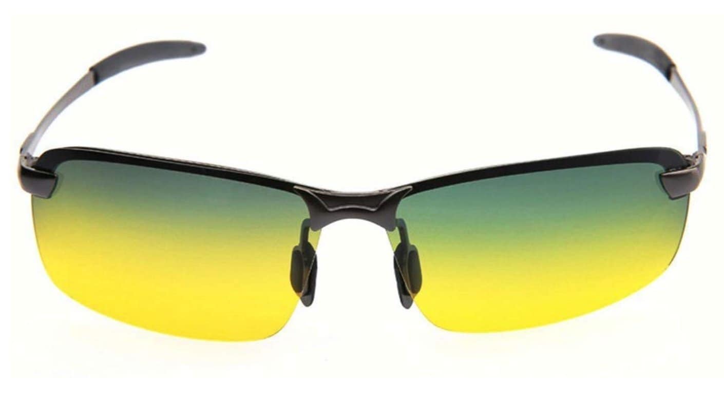Polariserende solbriller med farveskiftende glas UV400 - gul / sort |  Elgiganten