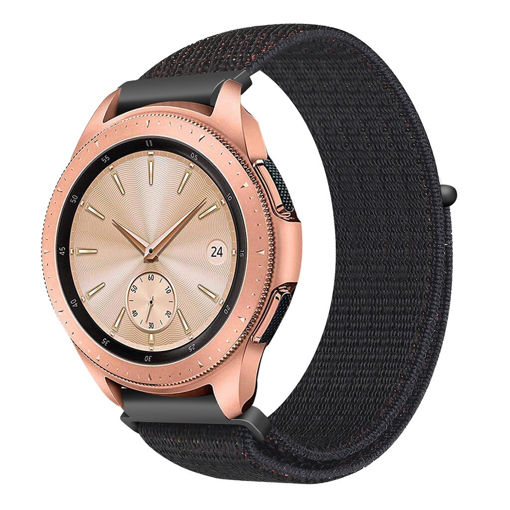 Armbånd Samsung Galaxy Watch 42mm Gear Sport S2 Classic Nylon Sort -  Tilbehør ure og wearables - Elgiganten