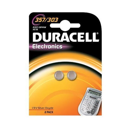 Duracell batteri til ure 357/303 - 2 stk | Elgiganten