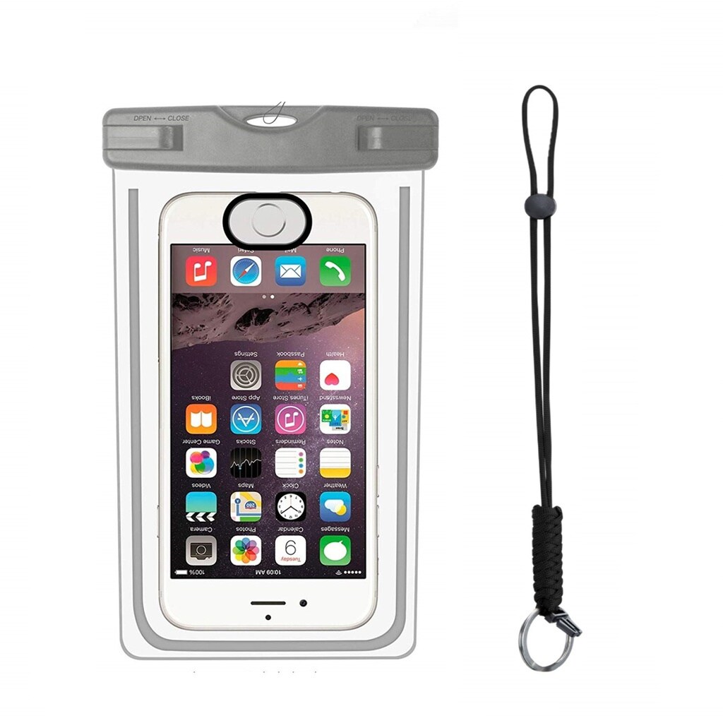 Vandtæt mobil taske til smartphone - universal - grå - Tilbehør til  actionkamera - Elgiganten