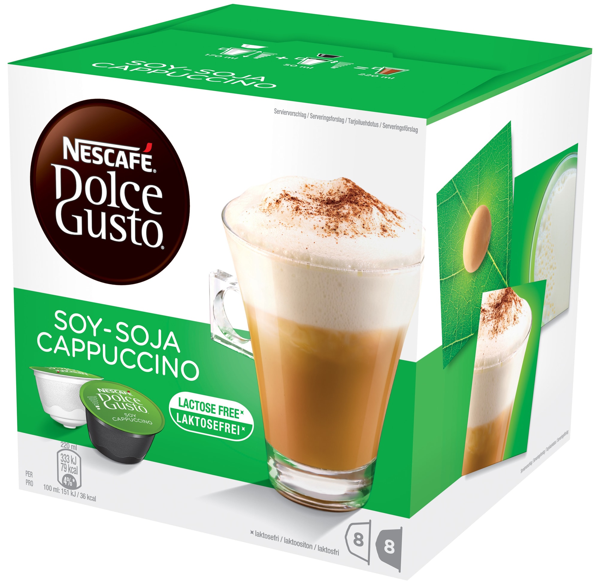 Nescafè Dolce Gusto kapsler - Soy Cappuccino - Tilbehør Kaffe - Elgiganten