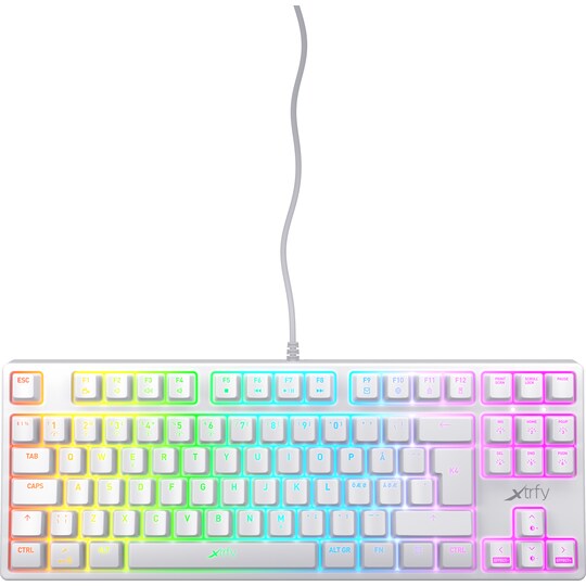 Xtrfy K4 RGB tenkeyless mekanisk tastatur (hvid) | Elgiganten