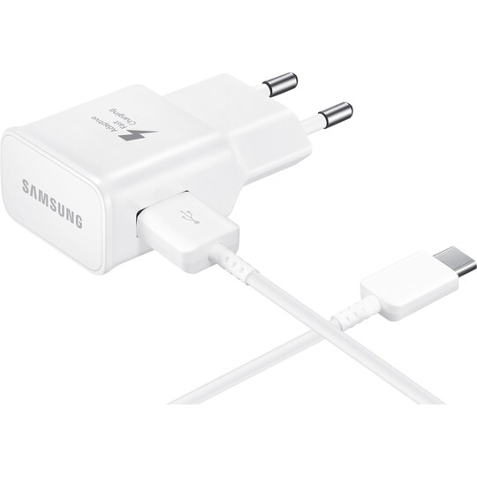 Samsung USB-C hurtig vægoplader - hvid | Elgiganten