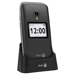 Doro 2424 klaptelefon (grafit) - Kun 2G