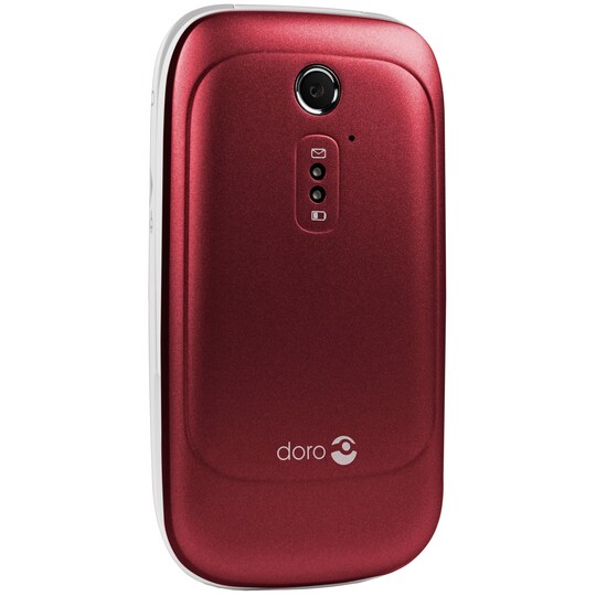 Doro 6521 mobiltelefon rød/hvid | Elgiganten