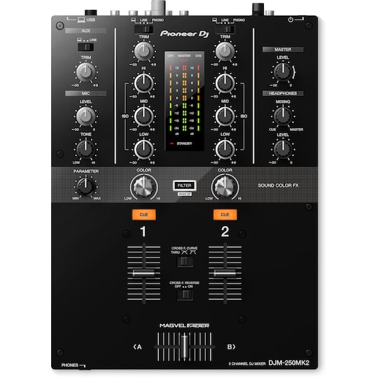 Pioneer DJM-250 MK2 DJ mixer | Elgiganten