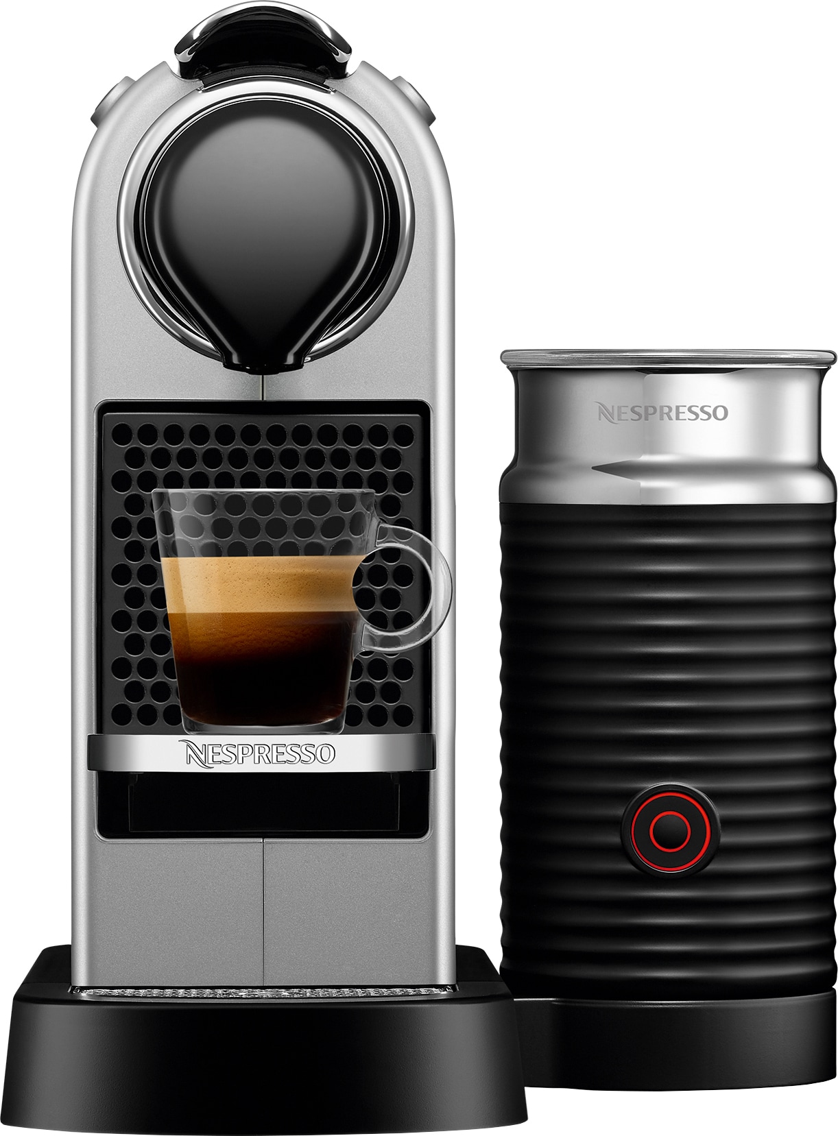 Nespresso CitiZ & Milk kapselmaskine C123EUSINE (sølv) | Elgiganten