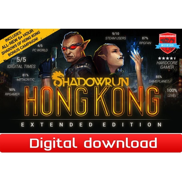 Shadowrun: Hong Kong - Extended Edition Deluxe - PC Windows,Mac OSX,Li