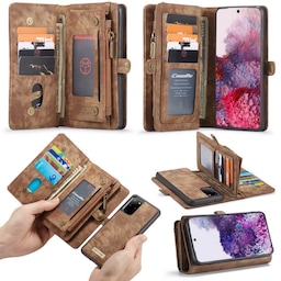 Multi-Wallet CaseMe 11-kort Samsung Galaxy S20 Plus (SM-G986F)  - brun