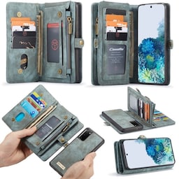 Wallet CaseMe 11-kort Samsung Galaxy S20 (SM-G980F)  - blå