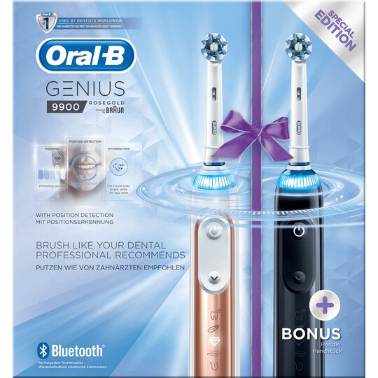 Oral-B Genius 9900 Duo elektrisk tandbørste | Elgiganten