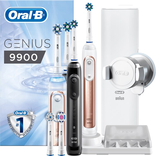 Oral-B Genius 9900 Duo elektrisk tandbørste | Elgiganten