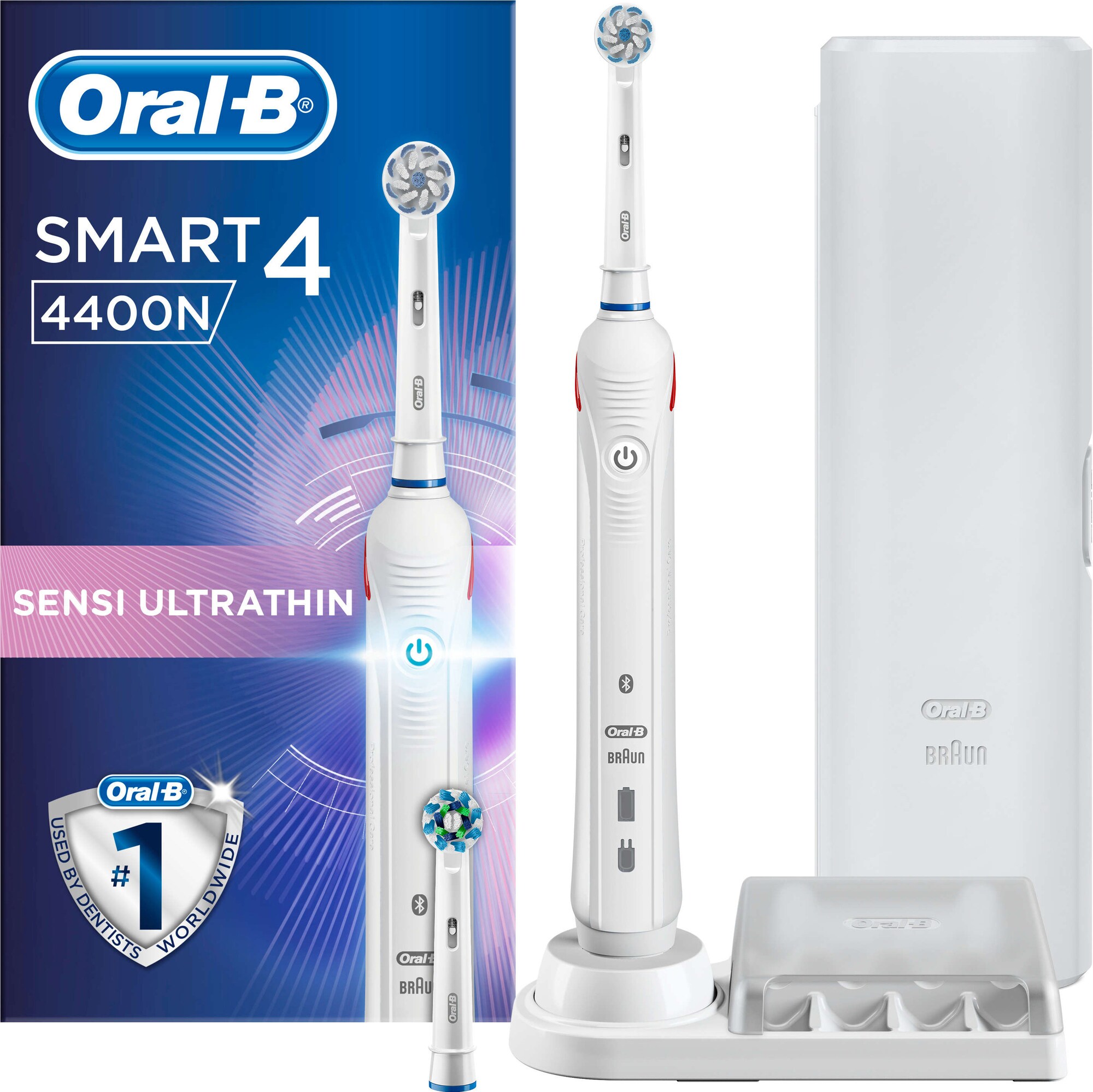 Oral-B Smart elektrisk tandbørste 4400N (hvid) | Elgiganten