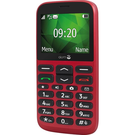 Doro 1375 mobiltelefon (rød) - Kun 2G | Elgiganten