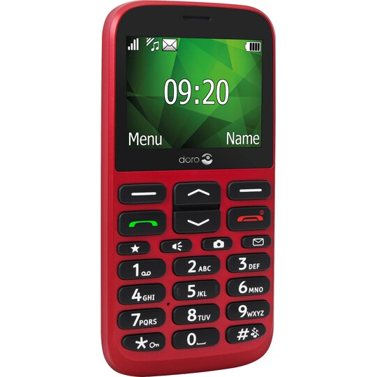 Doro 1375 mobiltelefon (rød) | Elgiganten