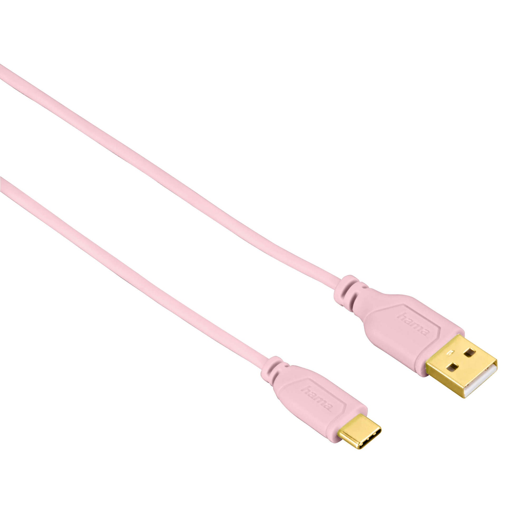 HAMA Kabel USB-C Flexislim 0.75m Rosa | Elgiganten