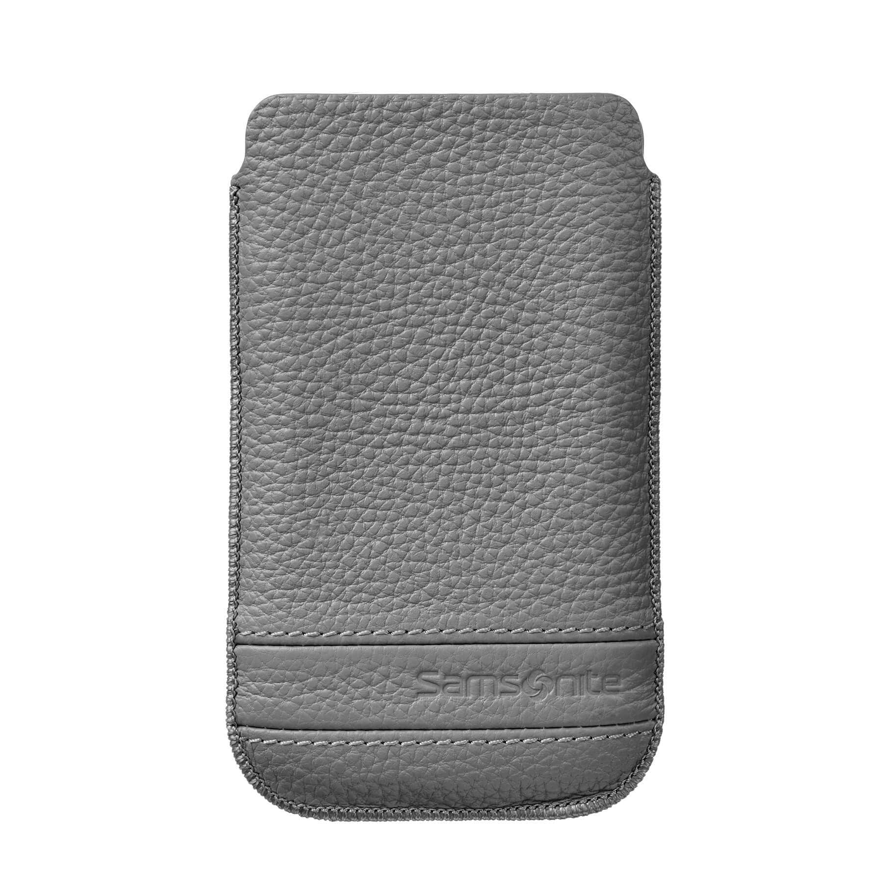 SAMSONITE Mobiltaske CLASSIC Læder M Grå f.eks iPhone 5/5s | Elgiganten