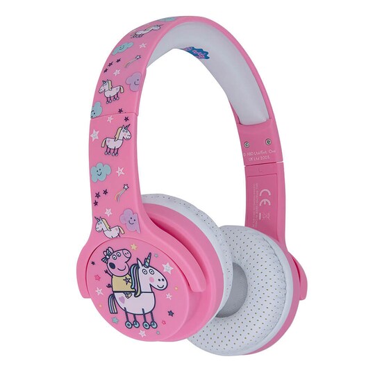 PEPPA PIG Hovedtelefon Junior Bluetooth On-Ear 85dB Trådløs Rosa Unicorn |  Elgiganten
