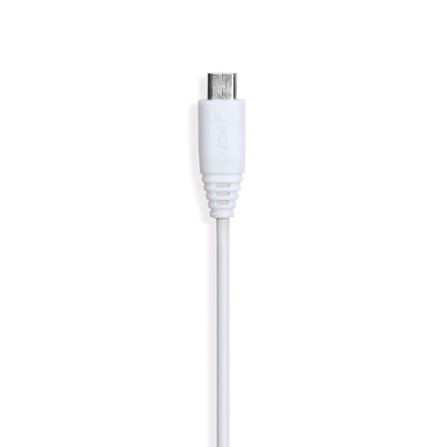 GEAR Ladekabel MicroUSB 0.3m Rundt Kabel Hvid