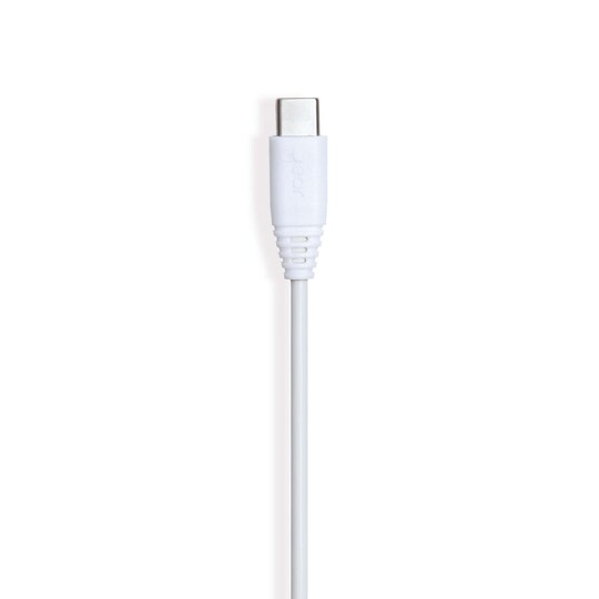 GEAR Ladekabel USB-C 0,3m gen2 Rundt Kabel Hvid | Elgiganten