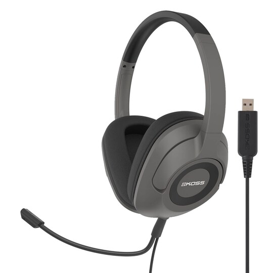 KOSS Multimedia Headset Over-Ear SB42 USB Mic Remote | Elgiganten