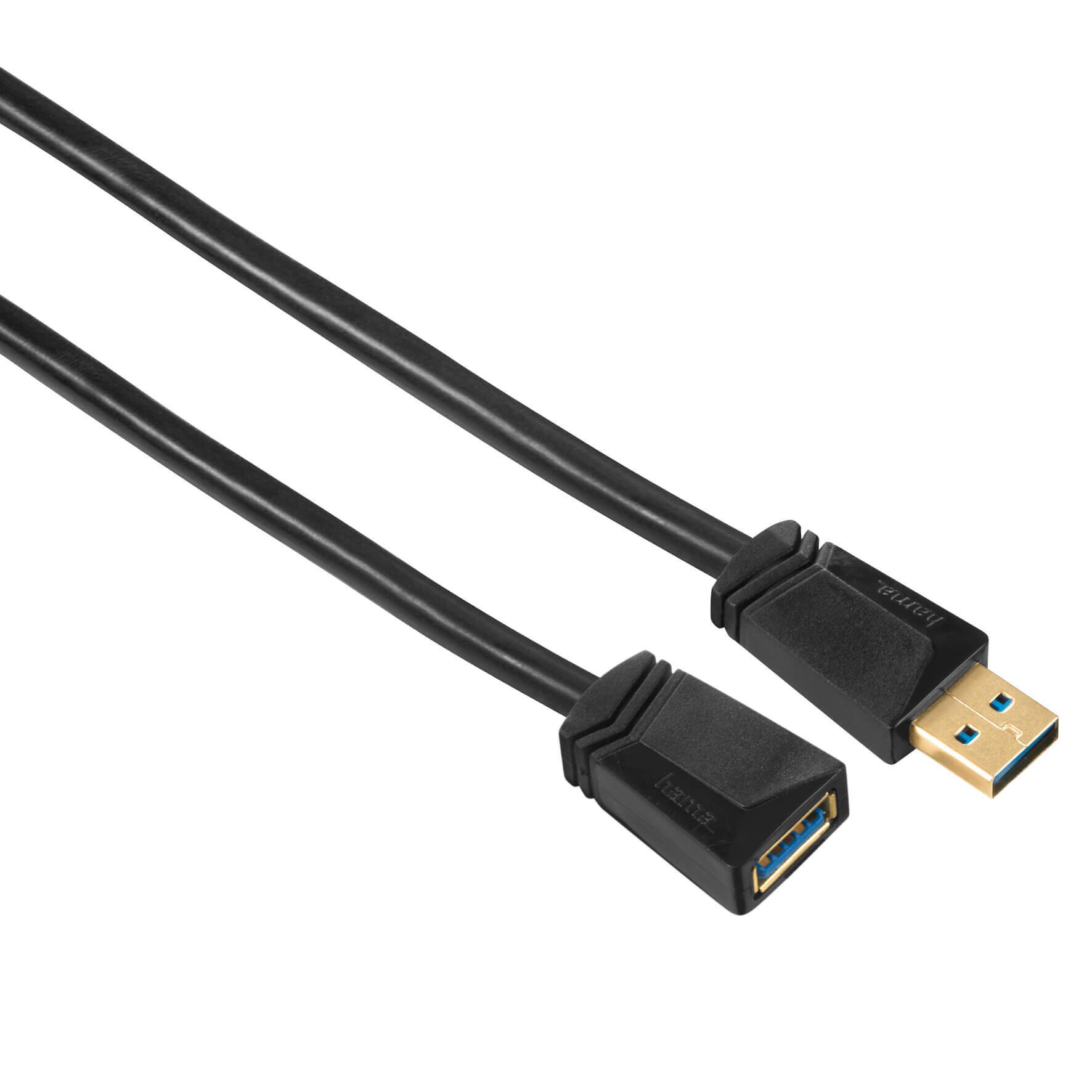 HAMA Forlængerkabel USB 3.0 1.8m Sort/Guld TL | Elgiganten