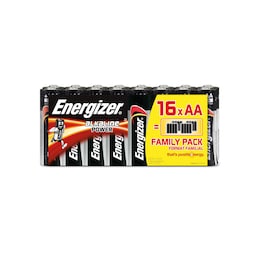 ENERGIZER Batteri AA/LR6 Alkaline Power 16-pak Blister