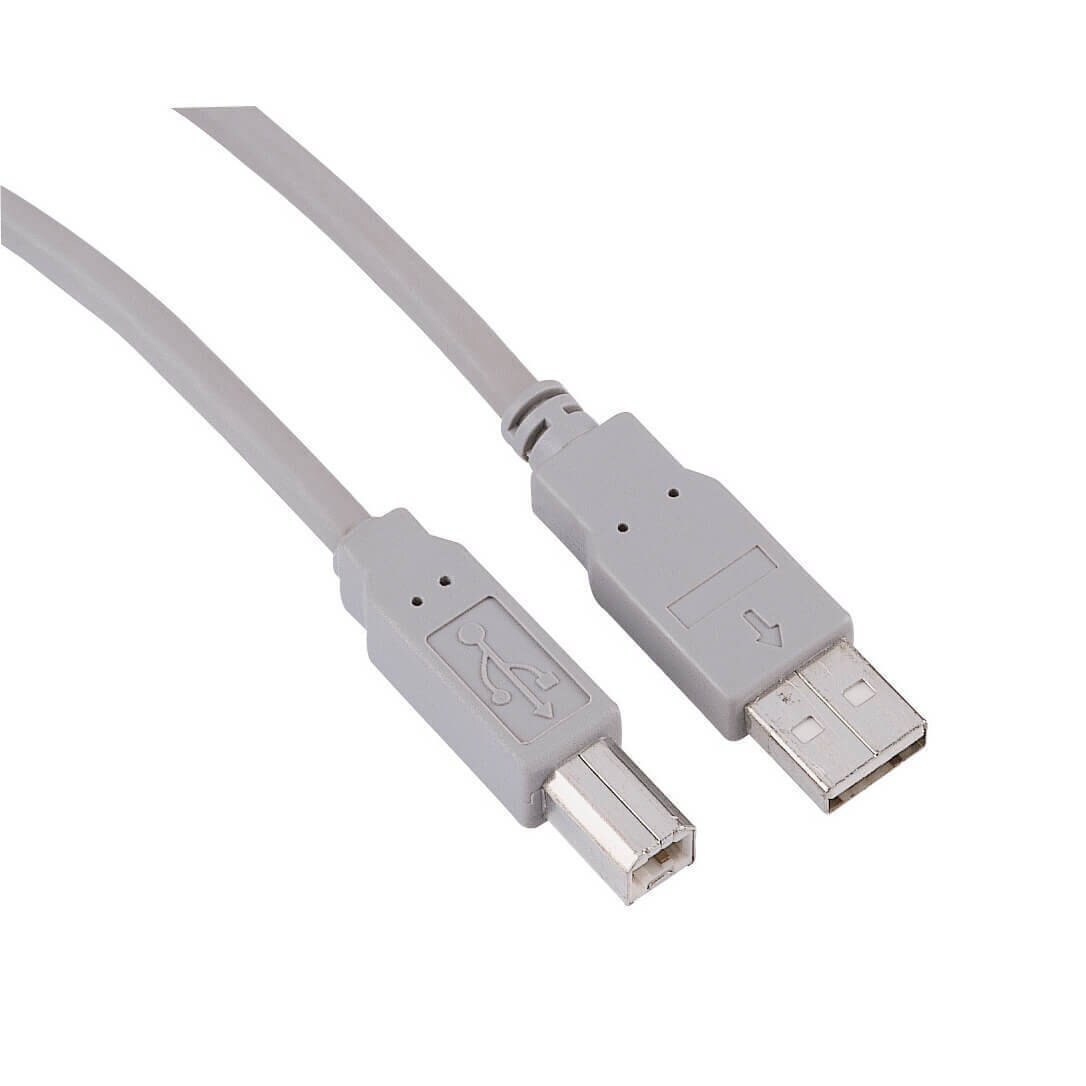 EXXTER USB 2.0 Kabel A-B 5,0m Grå - Kabler og adaptere til TV & Billede -  Elgiganten