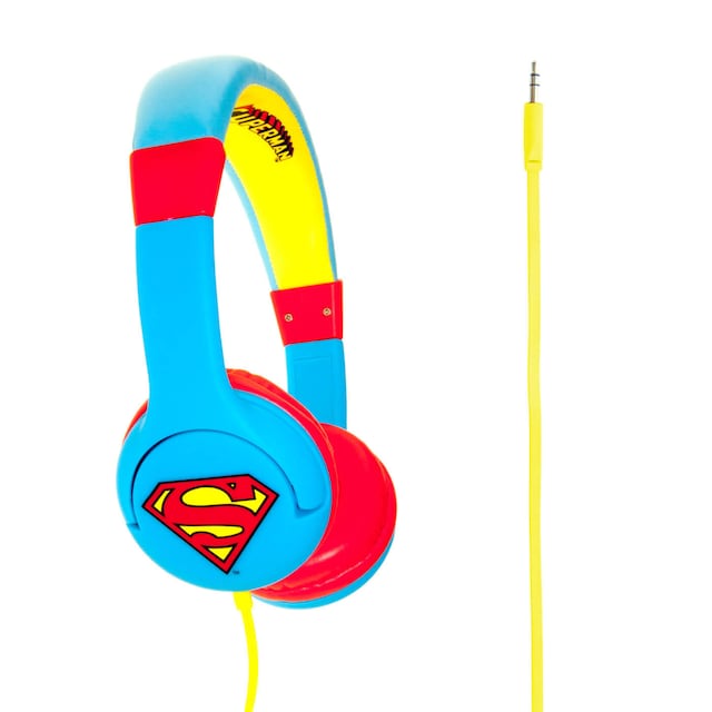 SUPERMAN Hovedtelefon On-Ear Blå Rød Junior