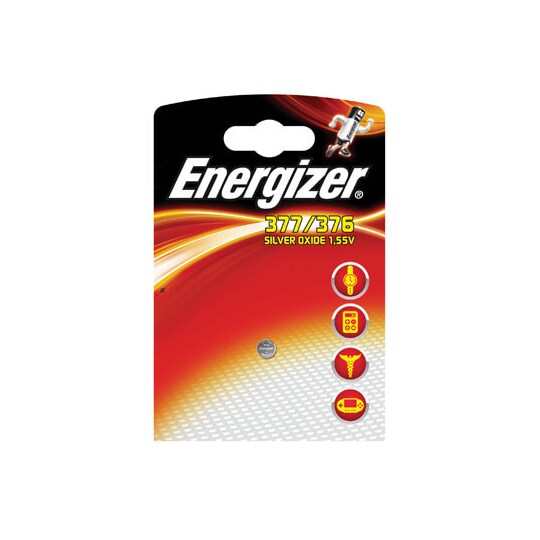 ENERGIZER Batteri 376/377 Sølv Oxid 1-pak | Elgiganten