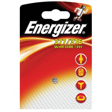 ENERGIZER Batteri 376/377 Sølv Oxid 1-pak | Elgiganten
