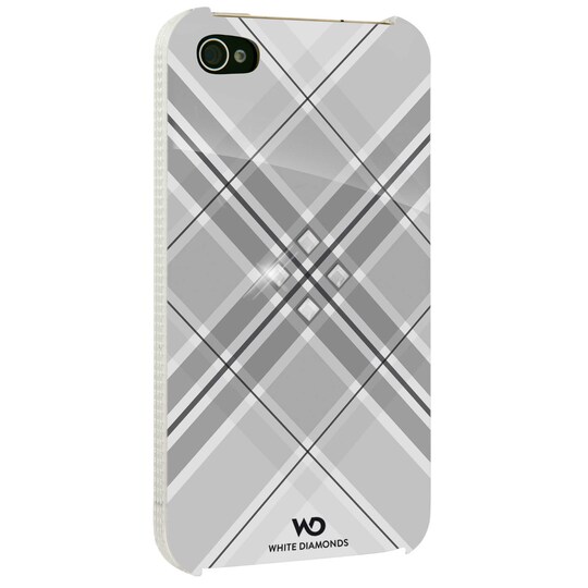WHITE-DIAMONDS Cover iPhone 4/4s Grid Hvid | Elgiganten