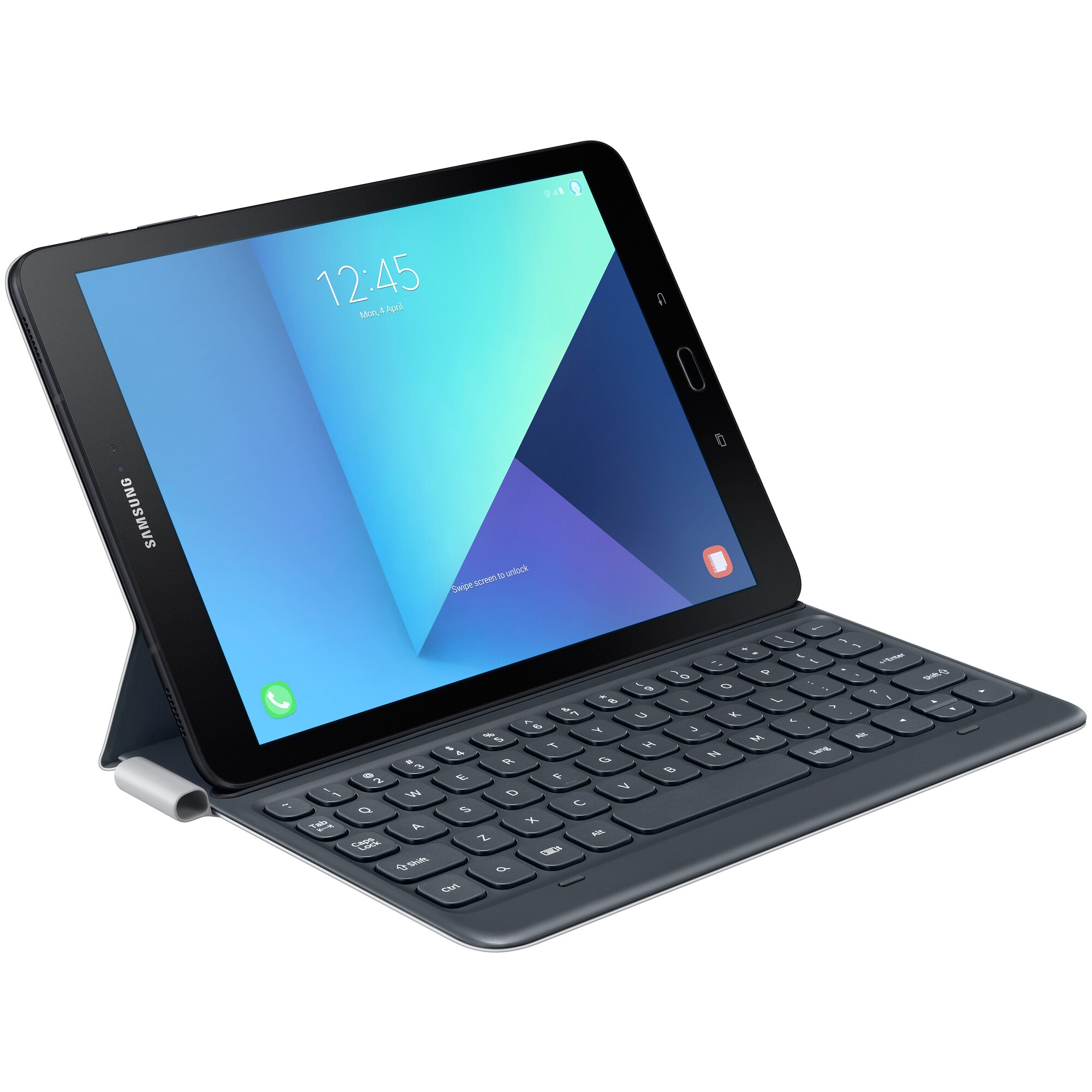 Samsung Galaxy Tab S3 cover m. tastatur - sort/grå - iPad og tablet tilbehør  - Elgiganten