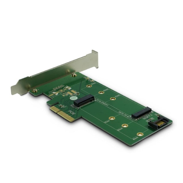 Maiwo KT015 M.2 SSD 2240,2260,2280 M-Key adapter PCIe X4 og 1XM.2 SSD 2240,2260,2280 B-Key adapter til SATA
