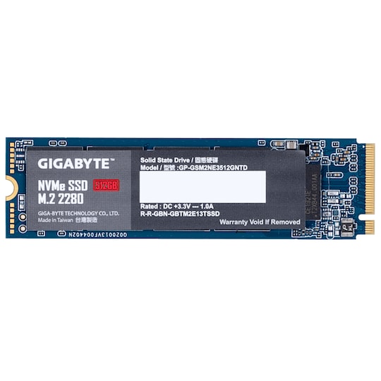 Gigabyte GP-GSM2NE3512GNTD internal solid state drive M.2 512 GB PCI  Express 3.0 NVMe | Elgiganten