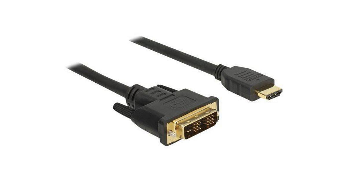 NÖRDIC 2m HDMI-kabel High Speed ​​DVI-D Single Link 18 + 1 opløsning  1920x1200 60Hz 5,1Gbps Pure kobber 99,99% | Elgiganten