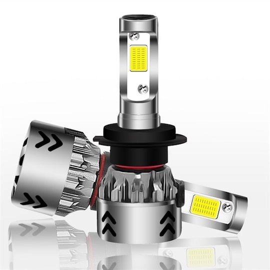 LED Konvertering Strålekaster Pakke med 2 stk. Pærer H7 27W 3000LM 6000K |  Elgiganten
