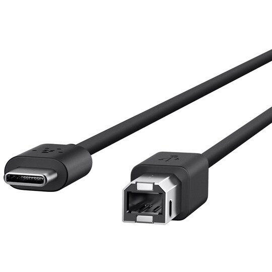 Belkin USB-C til USB-B kabel 2 meter - sort | Elgiganten
