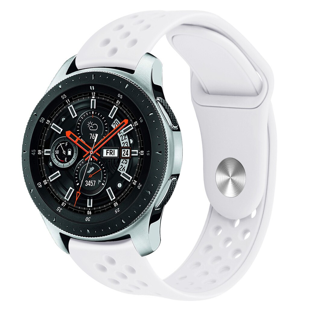 Armbånd til Samsung Galaxy Watch 46 mm - hvid - Tilbehør ure og wearables -  Elgiganten